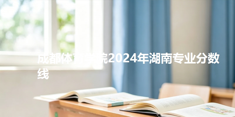 成都体育学院2024年湖南专业分数线