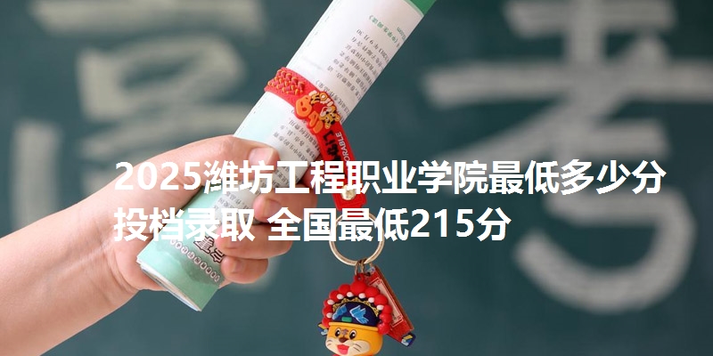 2025潍坊工程职业学院最低多少分投档录取 全国最低215分