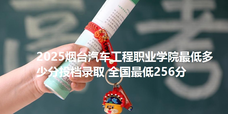 2025烟台汽车工程职业学院最低多少分投档录取 全国最低256分