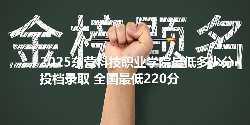 2025东营科技职业学院最低多少分投档录取 全国最低220分