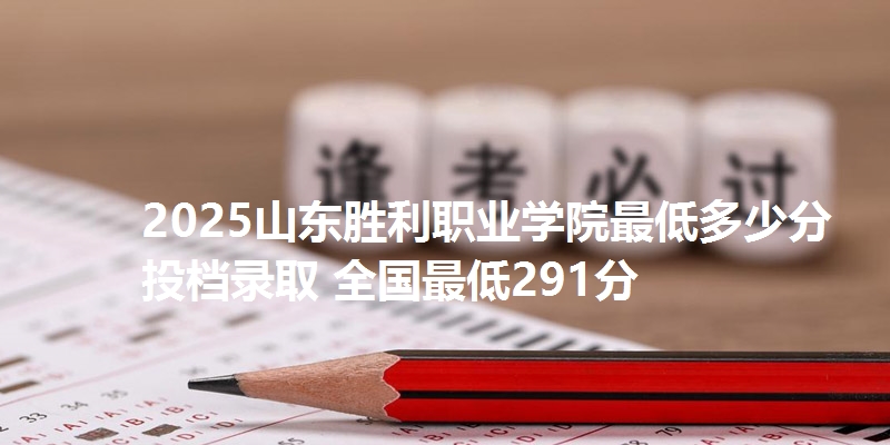 2025山东胜利职业学院最低多少分投档录取 全国最低291分