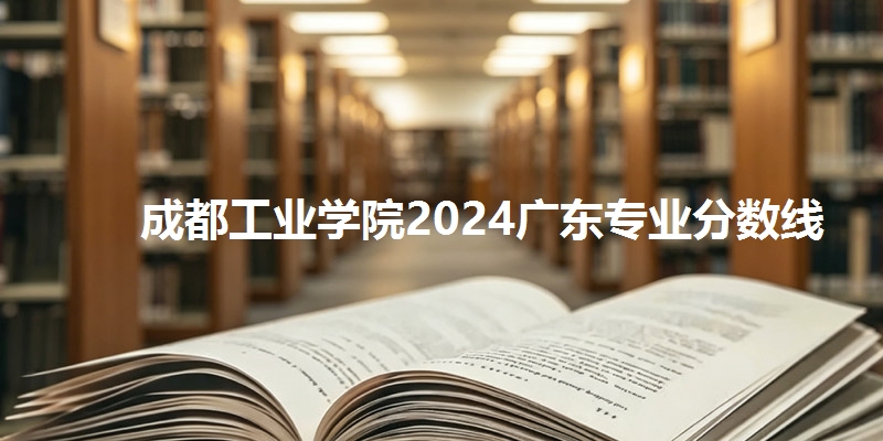 成都工业学院2024广东专业分数线