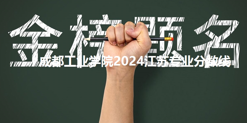 成都工业学院2024江苏专业分数线