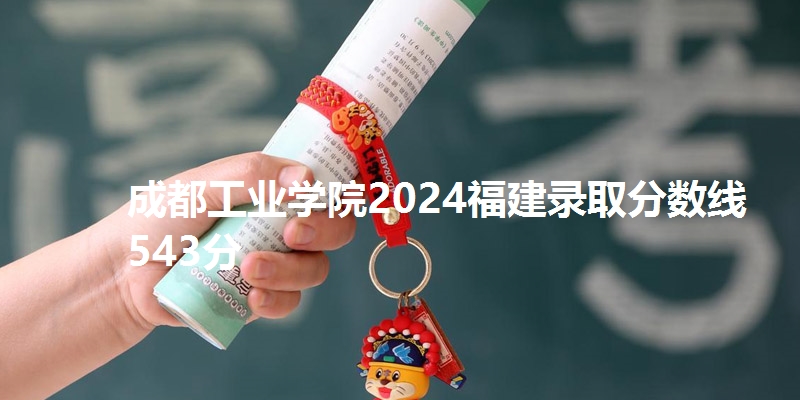 成都工业学院2024福建录取分数线543分