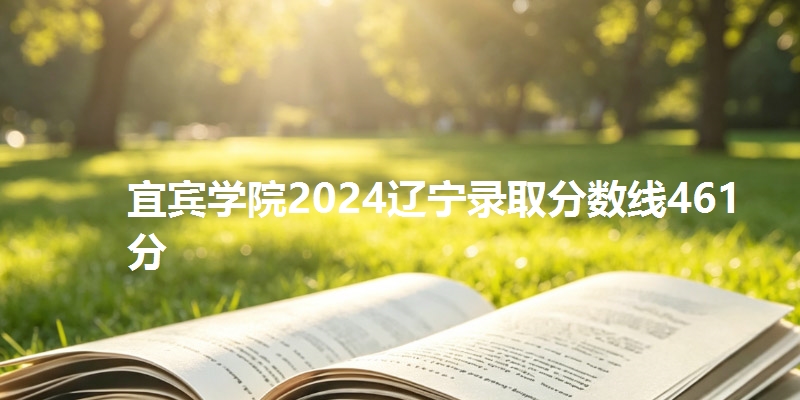 宜宾学院2024辽宁录取分数线461分