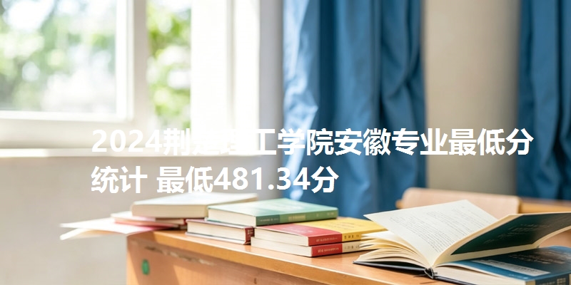 2024荆楚理工学院安徽专业最低分统计 最低481.34分