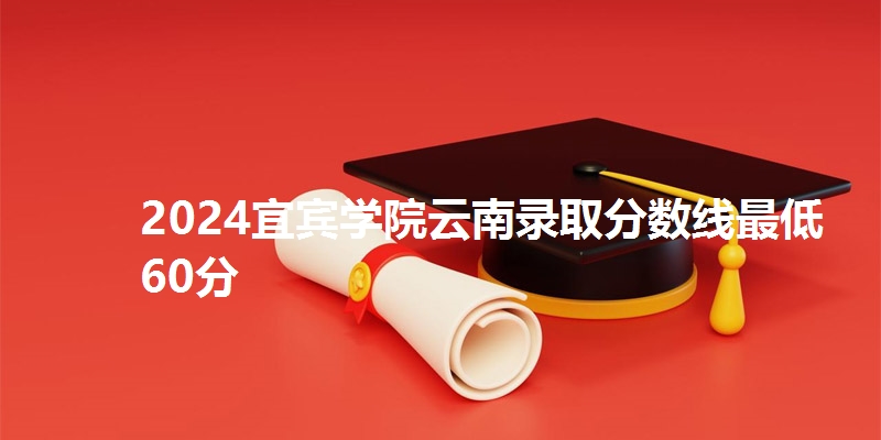 2024宜宾学院云南录取分数线最低60分