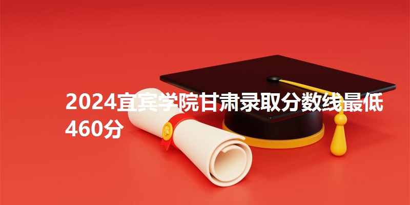 2024宜宾学院甘肃录取分数线最低460分