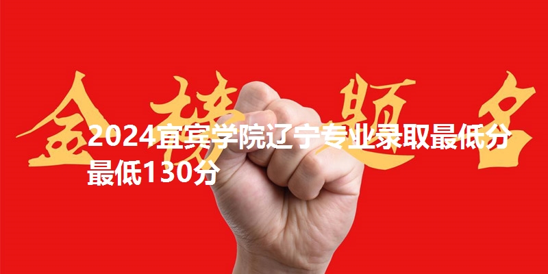 2024宜宾学院辽宁专业录取最低分最低130分