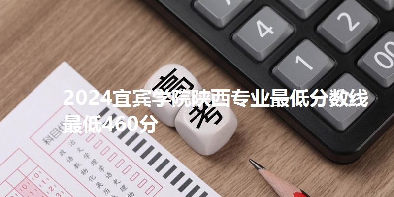 2024宜宾学院陕西专业最低分数线最低460分