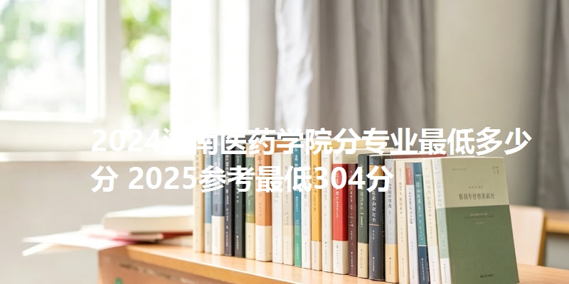 2024湖南医药学院分专业最低多少分 2025参考最低304分