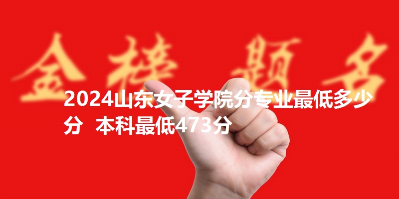 2024山东女子学院分专业最低多少分  本科最低473分
