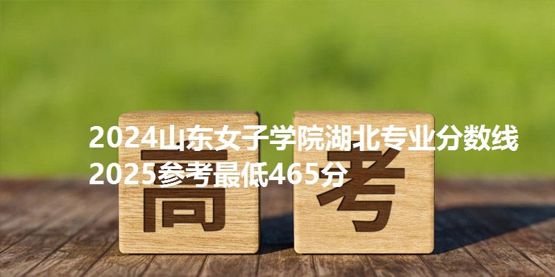 2024山东女子学院湖北专业分数线 2025参考最低465分