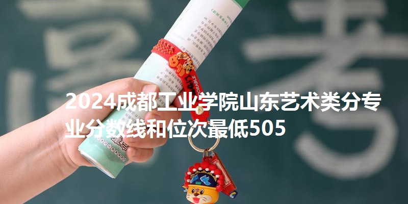 2024成都工业学院山东艺术类分专业分数线和位次最低505