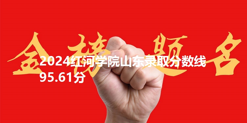 2024红河学院山东录取分数线95.61分