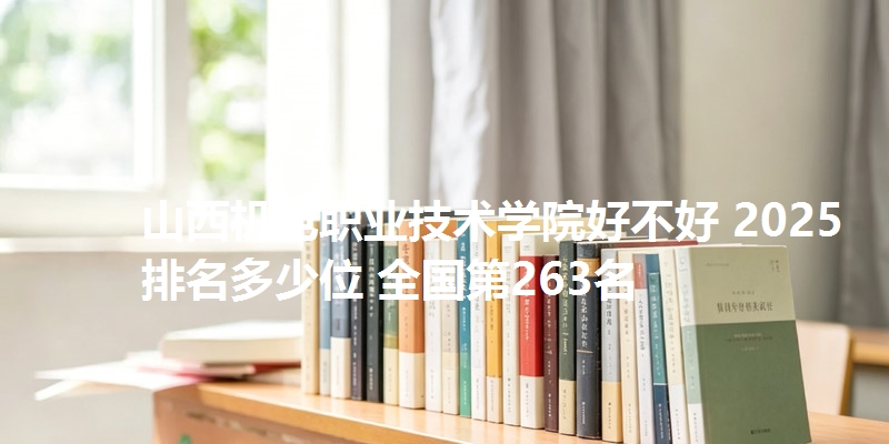 山西机电职业技术学院好不好 2025排名多少位 全国第263名