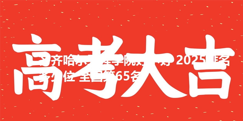 齐齐哈尔工程学院好不好 2025排名多少位 全国第65名