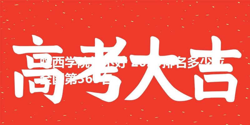 皖西学院好不好 2025排名多少位 全国第363名