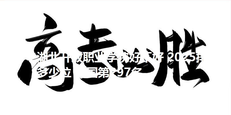 湖北开放职业学院好不好 2025排名多少位 全国第297名