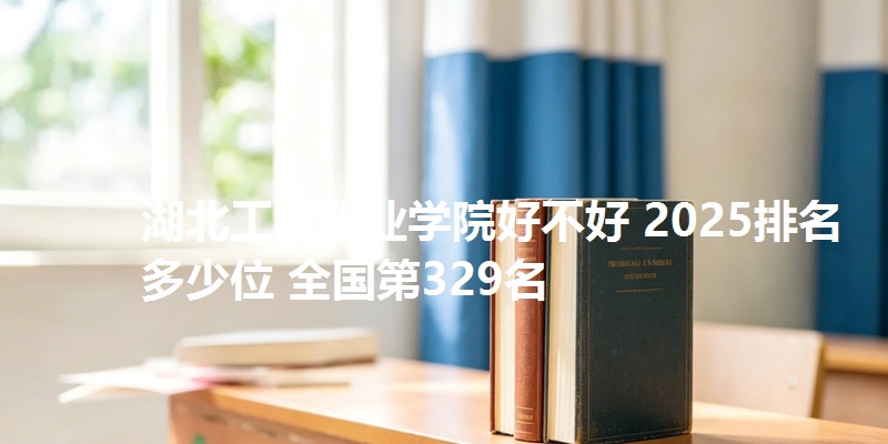 湖北工程职业学院好不好 2025排名多少位 全国第329名
