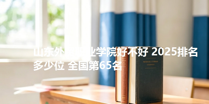 山东外贸职业学院好不好 2025排名多少位 全国第65名