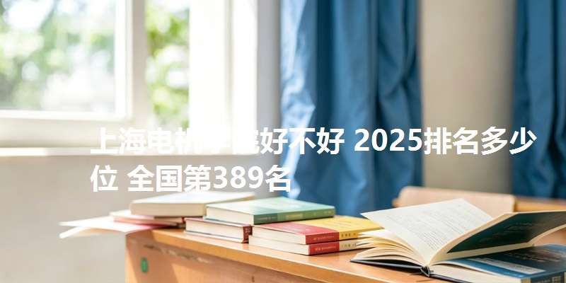 上海电机学院好不好 2025排名多少位 全国第389名