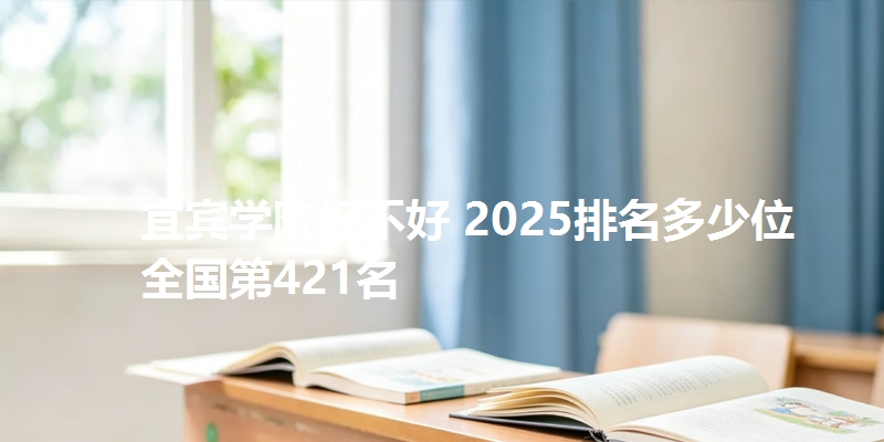 宜宾学院好不好 2025排名多少位 全国第421名