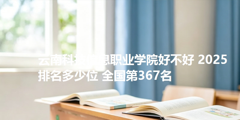 云南科技信息职业学院好不好 2025排名多少位 全国第367名