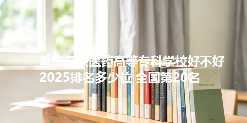 重庆三峡医药高等专科学校好不好 2025排名多少位 全国第20名