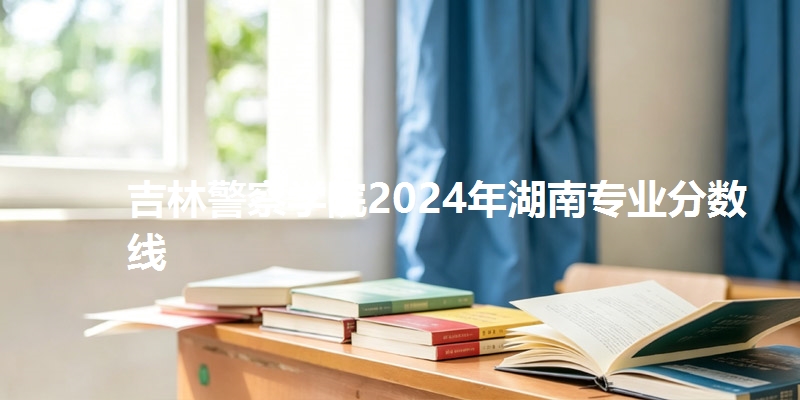 吉林警察学院2024年湖南专业分数线