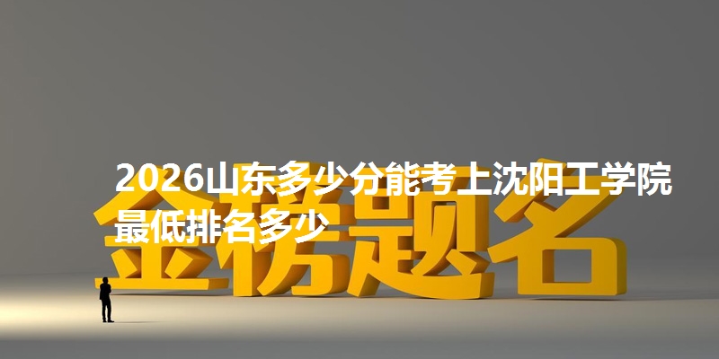 2026山东多少分能考上沈阳工学院 最低排名多少