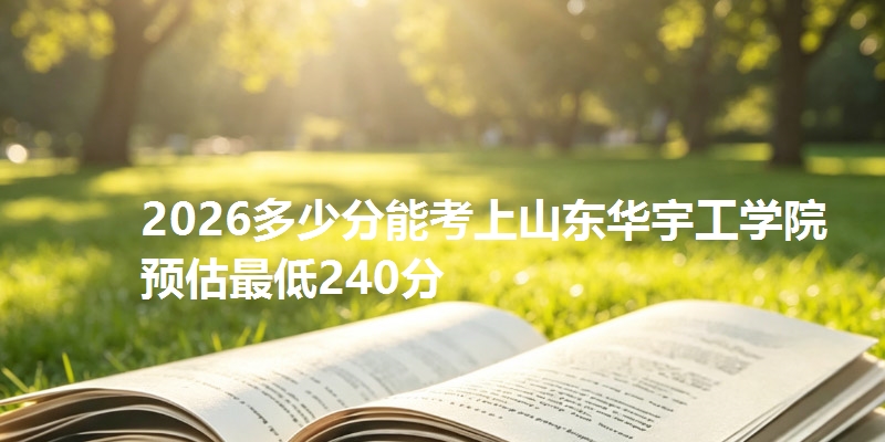 2026多少分能考上山东华宇工学院 预估最低240分