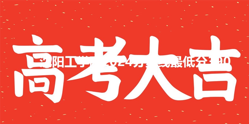 沈阳工学院2024分数线最低分390