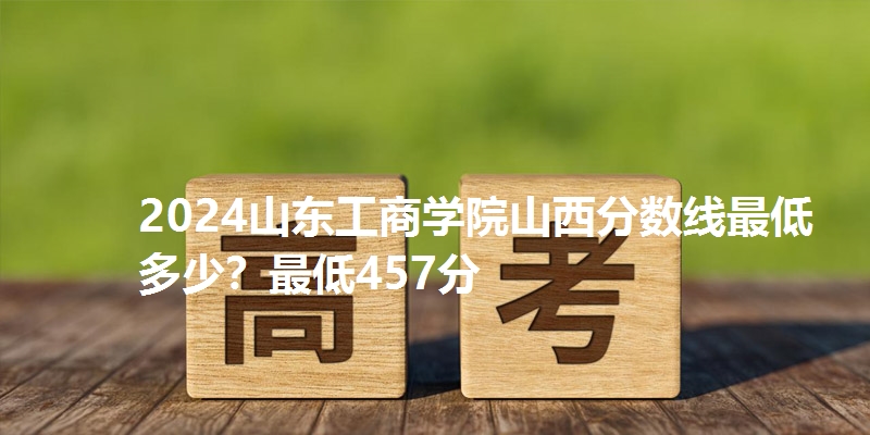 2024山东工商学院山西分数线最低多少？最低457分
