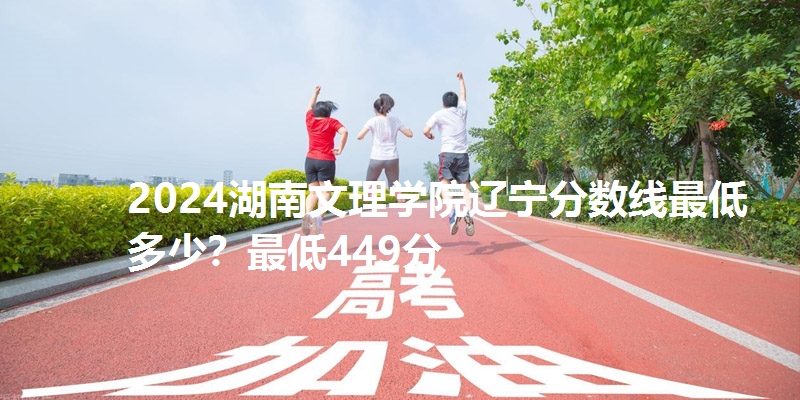2024湖南文理学院辽宁分数线最低多少？最低449分