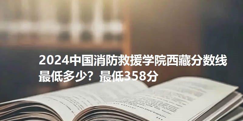 2024中国消防救援学院西藏分数线最低多少？最低358分