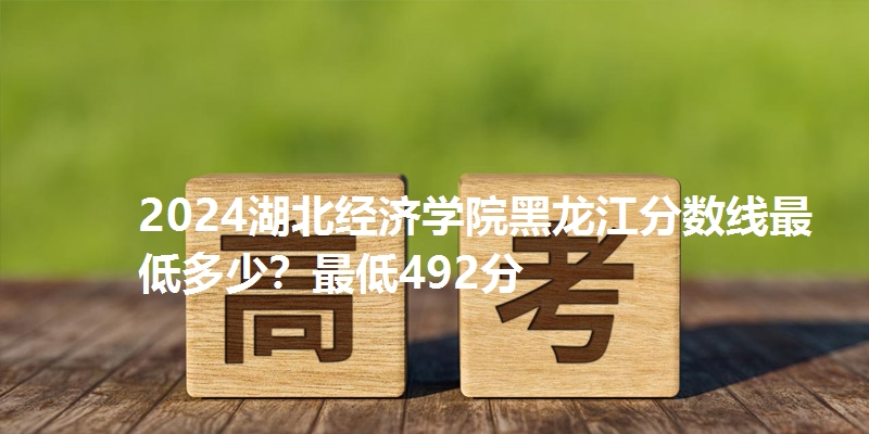 2024湖北经济学院黑龙江分数线最低多少？最低492分