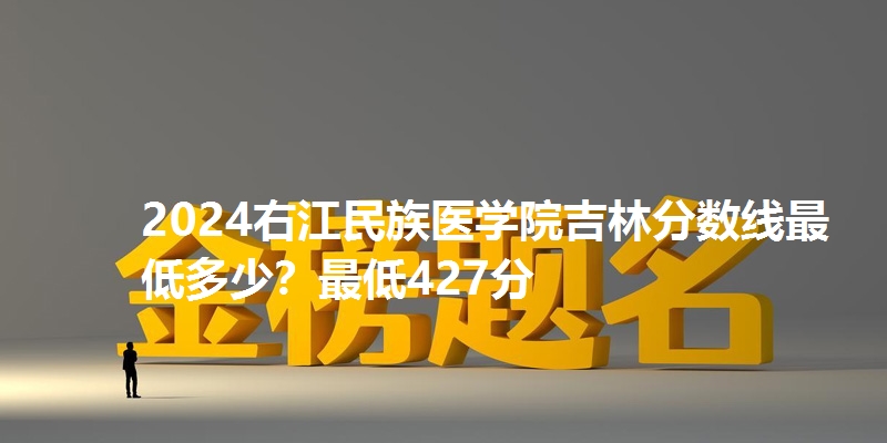 2024右江民族医学院吉林分数线最低多少？最低427分