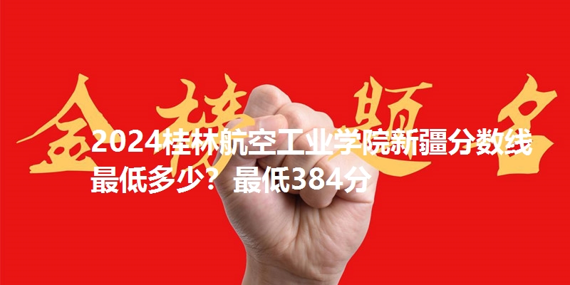 2024桂林航空工业学院新疆分数线最低多少？最低384分