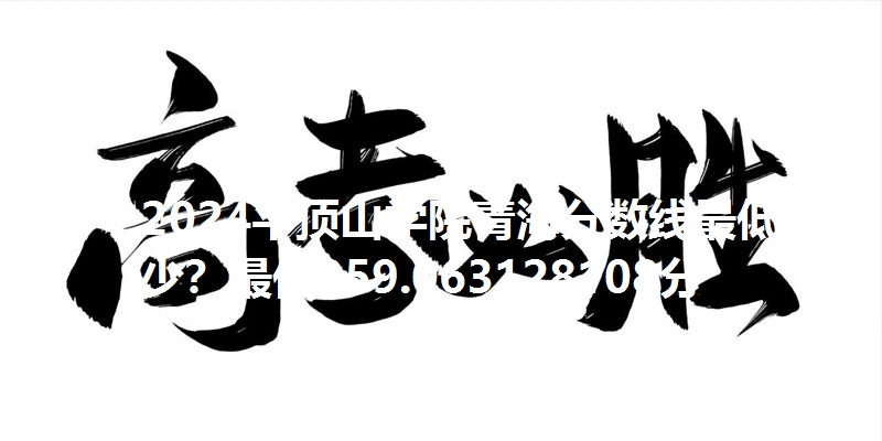 2024平顶山学院青海分数线最低多少?最低359.063128108分