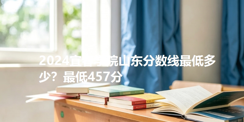 2024宜春学院山东分数线最低多少？最低457分