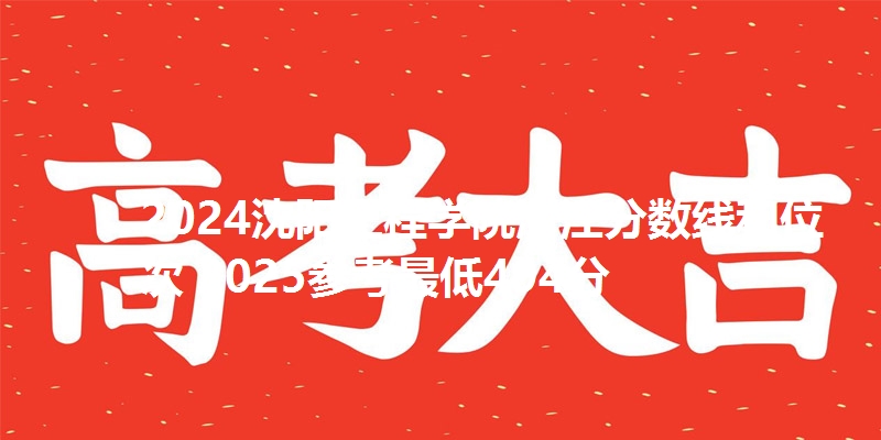 2024沈阳工程学院浙江分数线和位次 2025参考最低494分