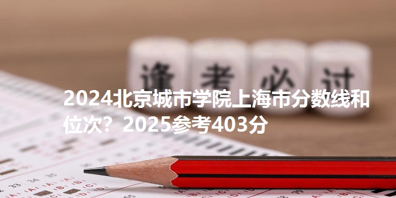 2024北京城市学院上海市分数线和位次？2025参考403分