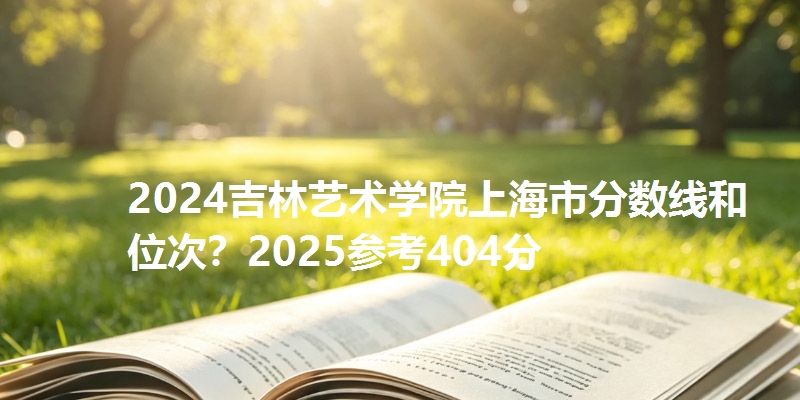 2024吉林艺术学院上海市分数线和位次？2025参考404分