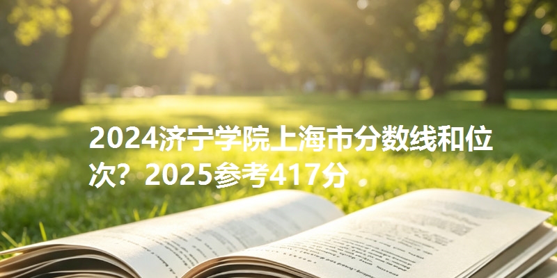 2024济宁学院上海市分数线和位次？2025参考417分