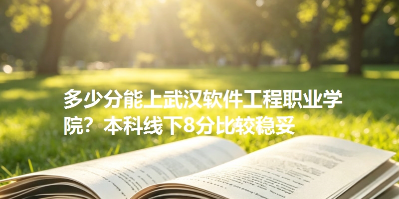 多少分能上武汉软件工程职业学院？本科线下8分比较稳妥