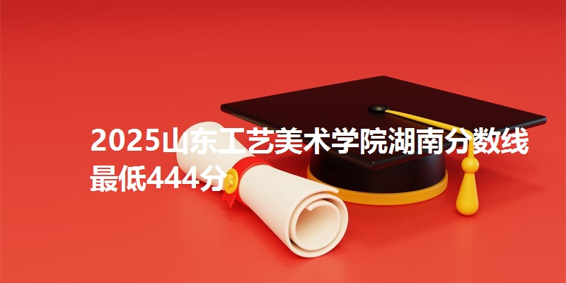 2025山东工艺美术学院湖南分数线最低444分