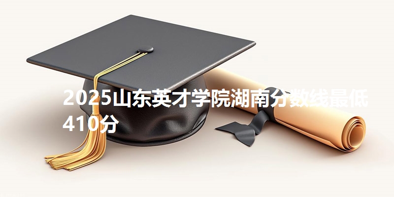 2025山东英才学院湖南分数线最低410分