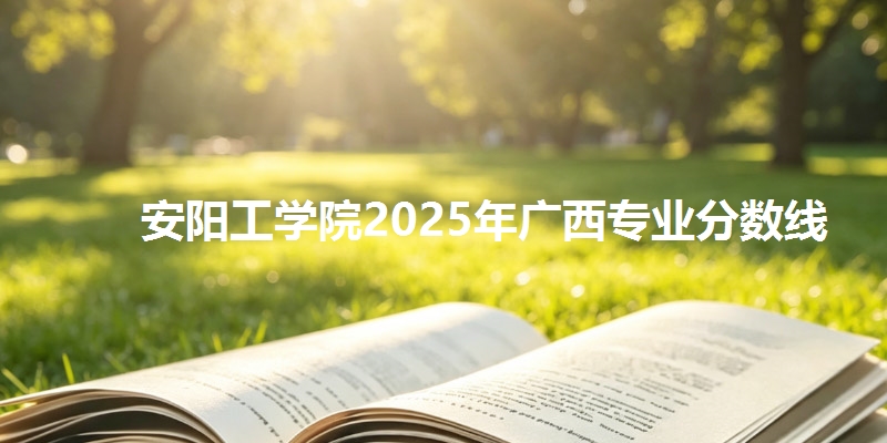 安阳工学院2025年广西专业分数线