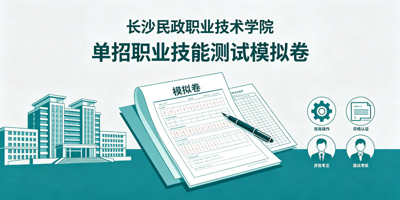本卷依据长沙民政职业技术学院职业技能测试（适应对象：报考专业组九的考生）